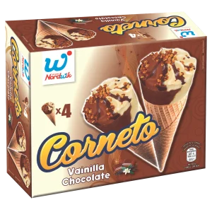 CORNETO VAINILLA CHOCOLATE NORMAL 4UDS