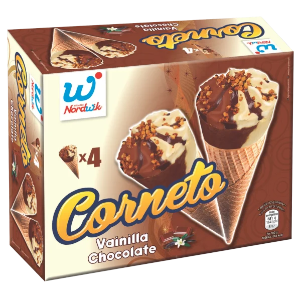 CORNETO VAINILLA CHOCOLATE NORMAL 4UDS