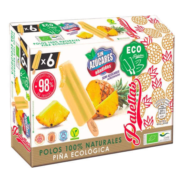 PALETTAS PIÑA ECO 6U SIN AZÚCAR