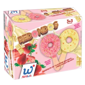 REDONDOS CHOCOLATE BLANCO Y FRESA 3+3 UDS