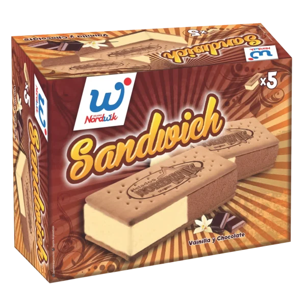 SANDWICH VAINILLA Y CHOCOLATE 5 UDS