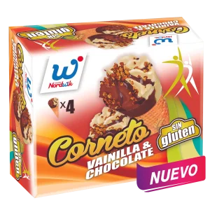 CORNETO VAINILLA Y CHOCOLATE 4U / SIN GLUTEN